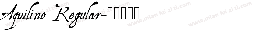 Aquiline Regular字体转换